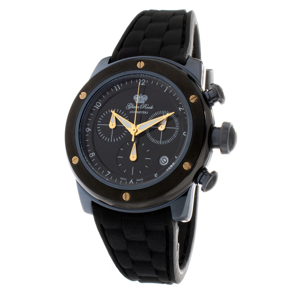 Black Synthetic Sport Watch, GlamRock Damenuhr