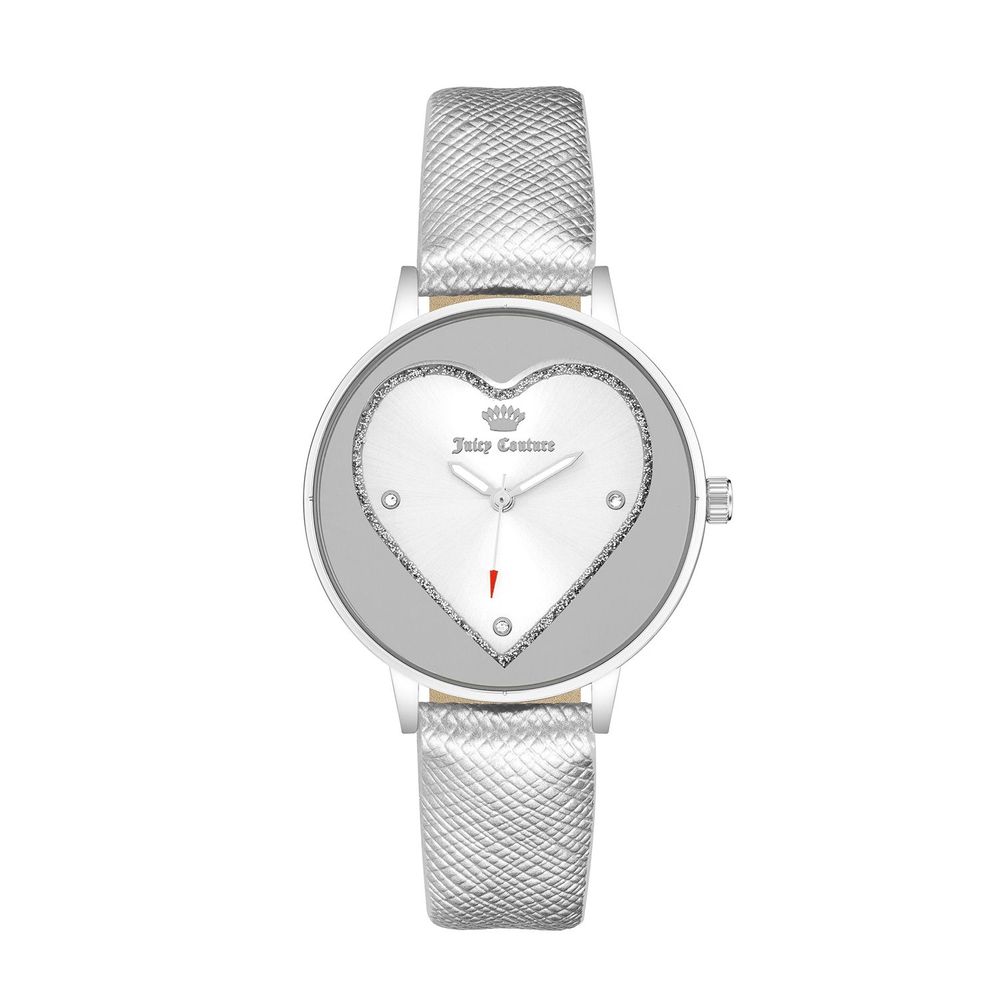 Silver Plastic Dress Watch, Juicy Couture Damenuhr