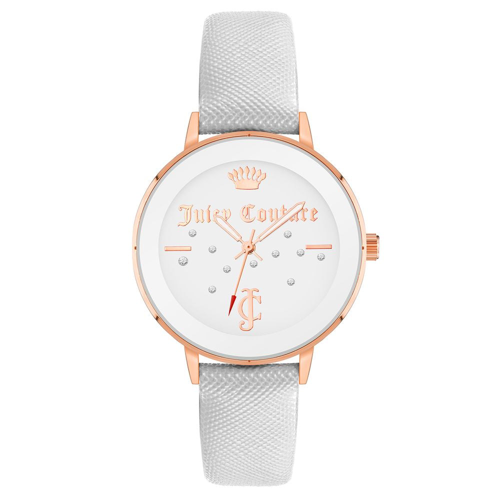 White Plastic Dress Watch, Juicy Couture Damenuhr