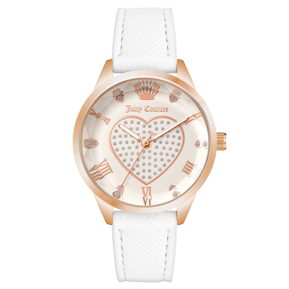 White Plastic Dress Watch, Juicy Couture Damenuhr
