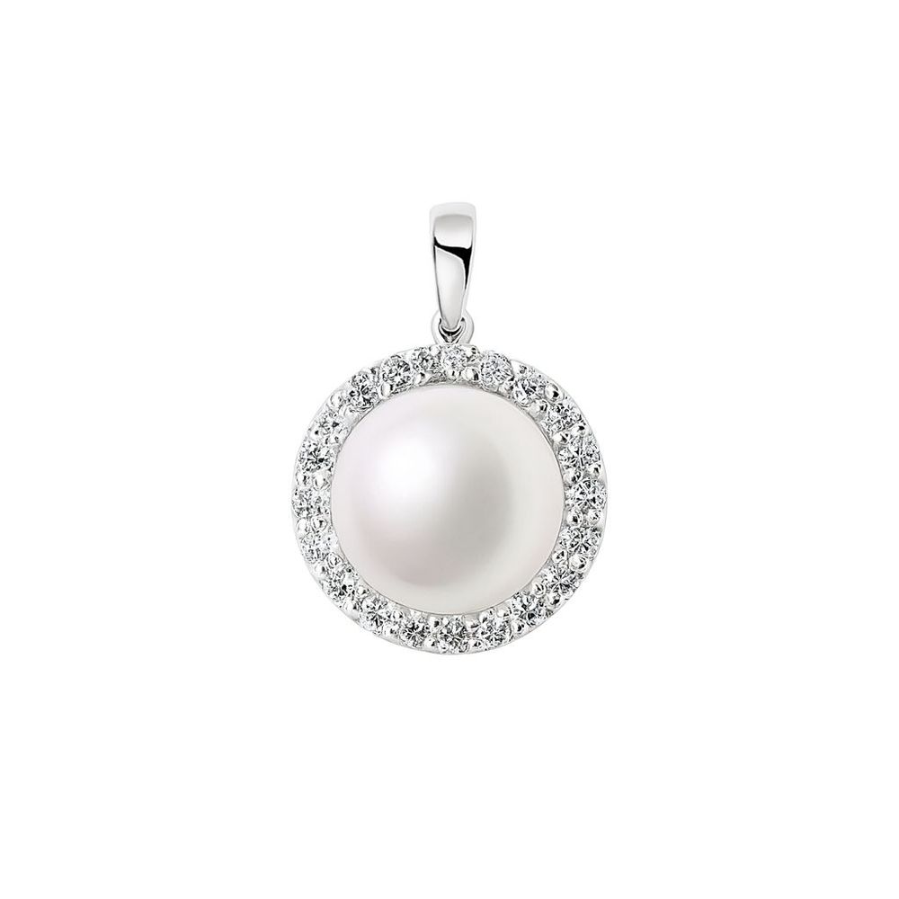 Gray Silver Necklace, Halskette