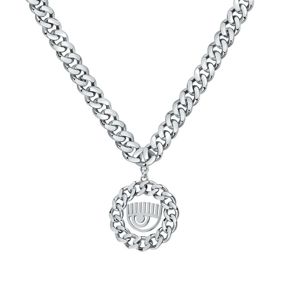 Gray Stainless Steel Necklace, Halskette