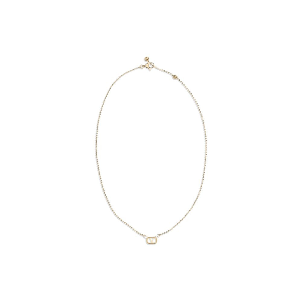 Gold Brass Necklace, Valentino Garavani