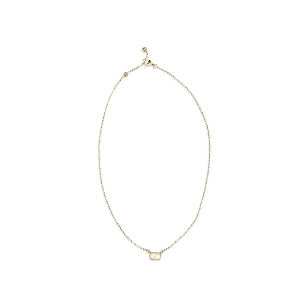 Gold Brass Necklace, Valentino Garavani