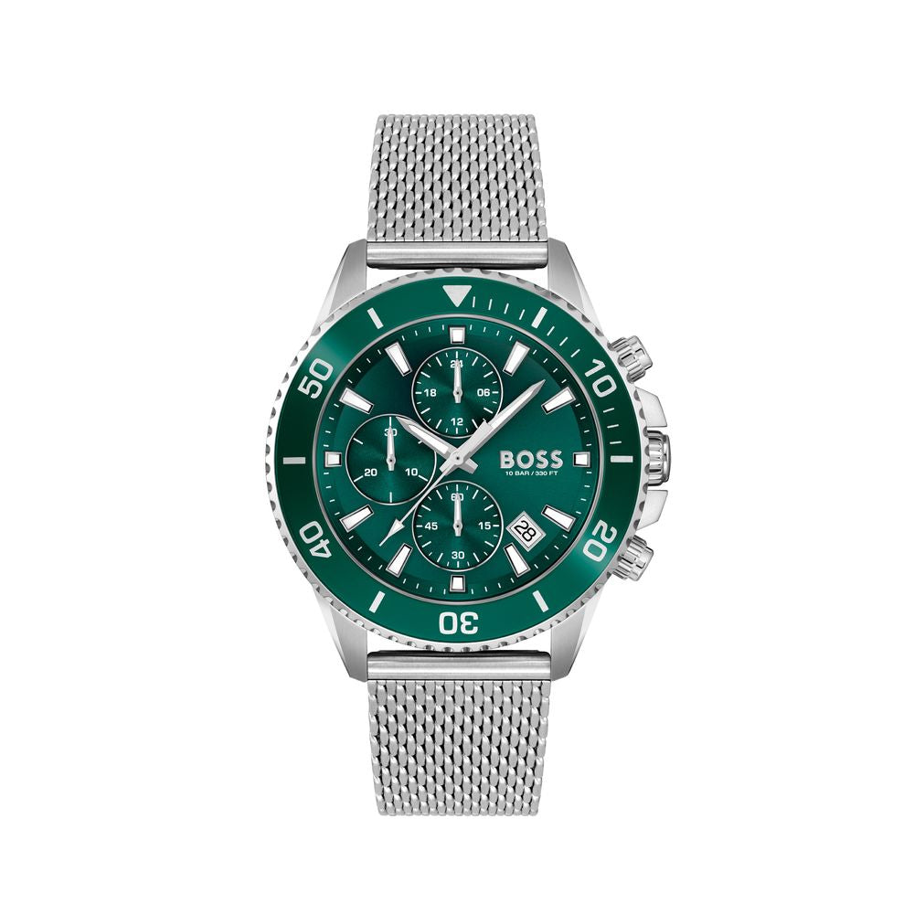 Gray Stainless Steel Dress Watch, Hugo Boss Herrenuhr