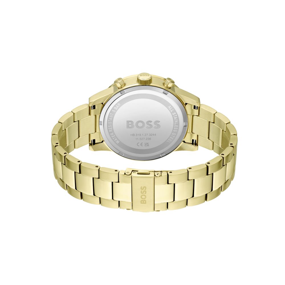 Gold Stainless Steel Dress Watch, Hugo Boss Herrenuhr