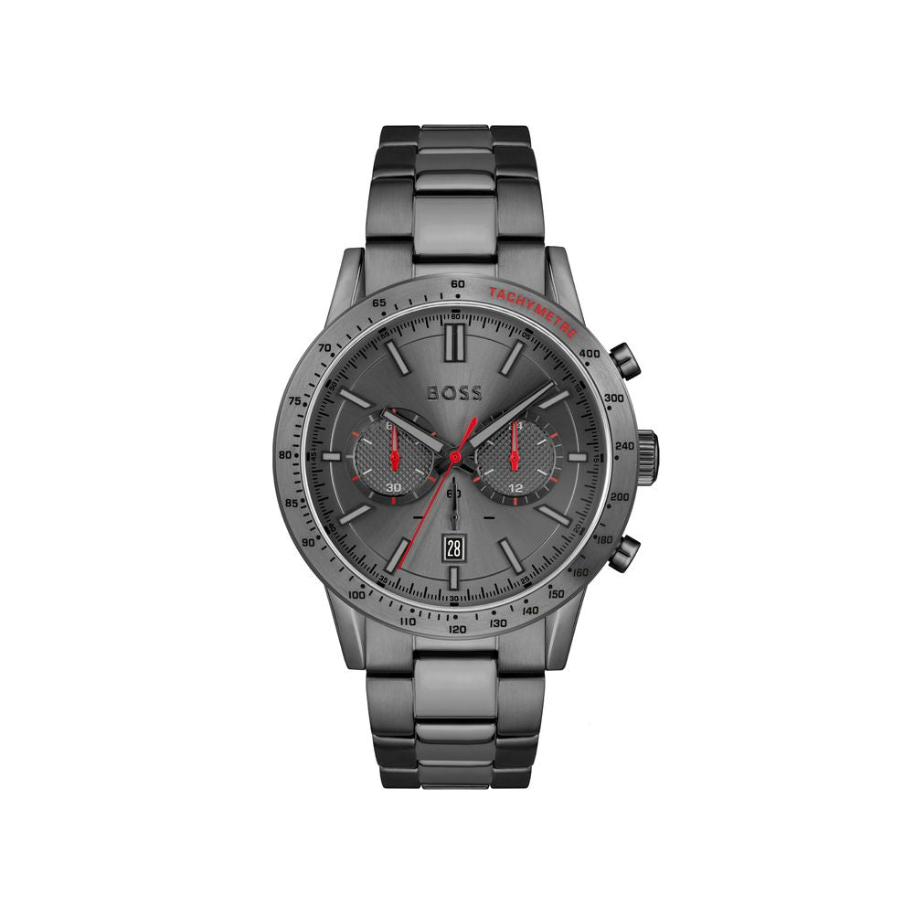Gray Stainless Steel Dress Watch, Hugo Boss Herrenuhr
