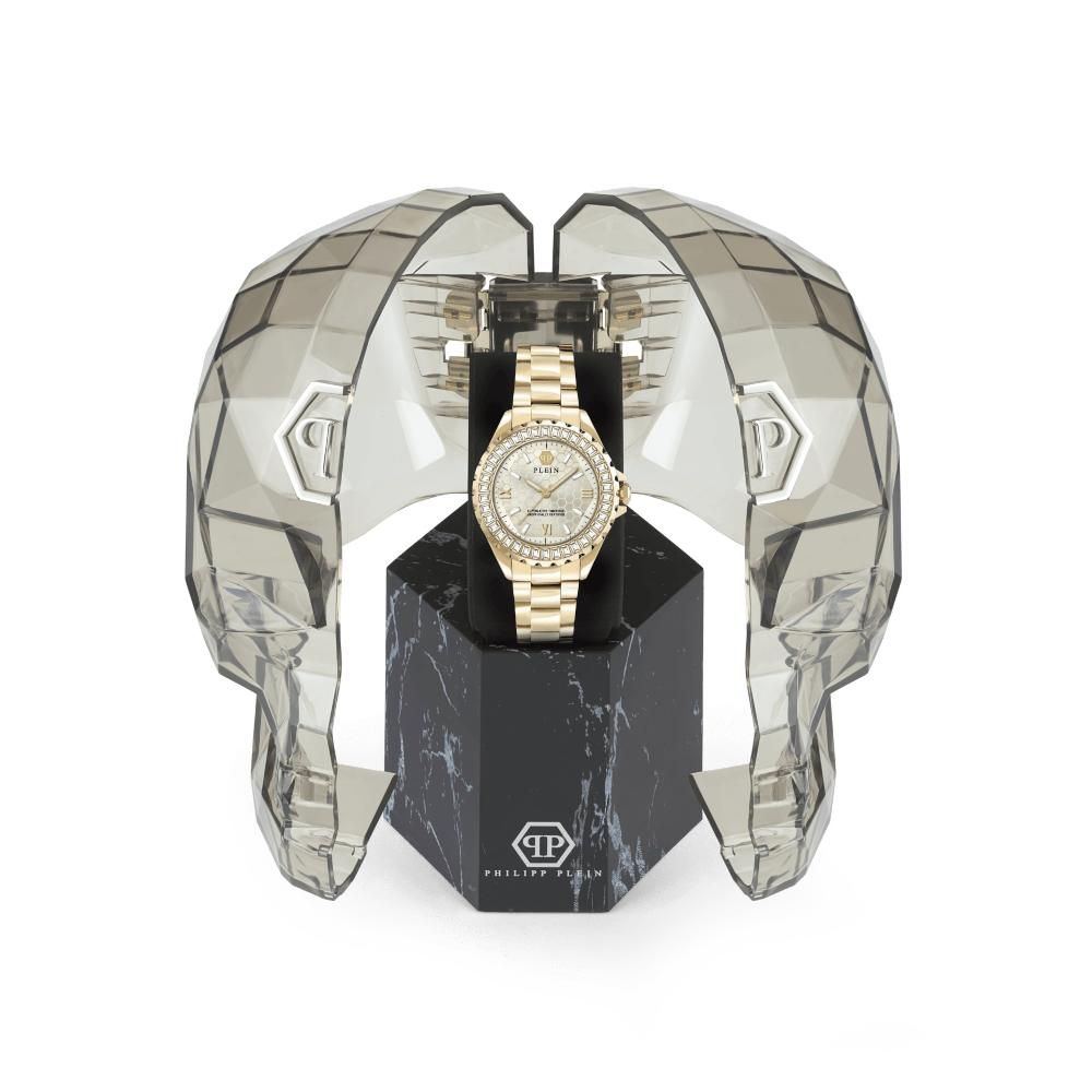 Gold Stainless Steel Dress Watch, Philipp Plein Damenuhr