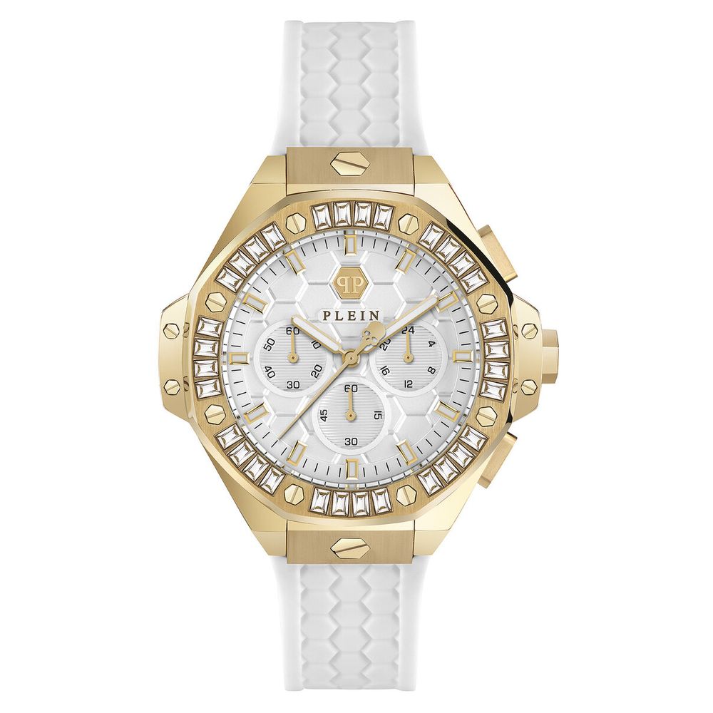 White Synthetic Dress Watch, Philipp Plein Damenuhr