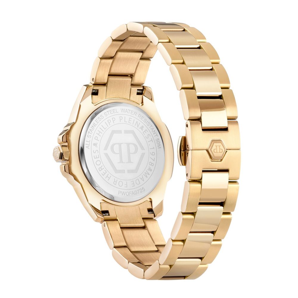 Gold Stainless Steel Dress Watch, Philipp Plein Damenuhr