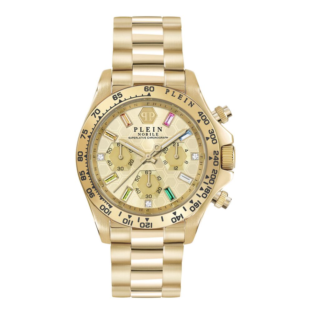 Gold Stainless Steel Dress Watch, Philipp Plein Damenuhr