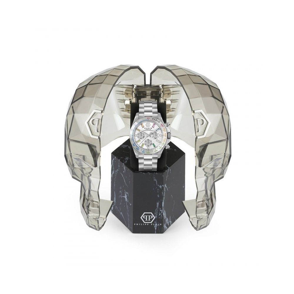 Gray Stainless Steel Dress Watch, Philipp Plein Damenuhr