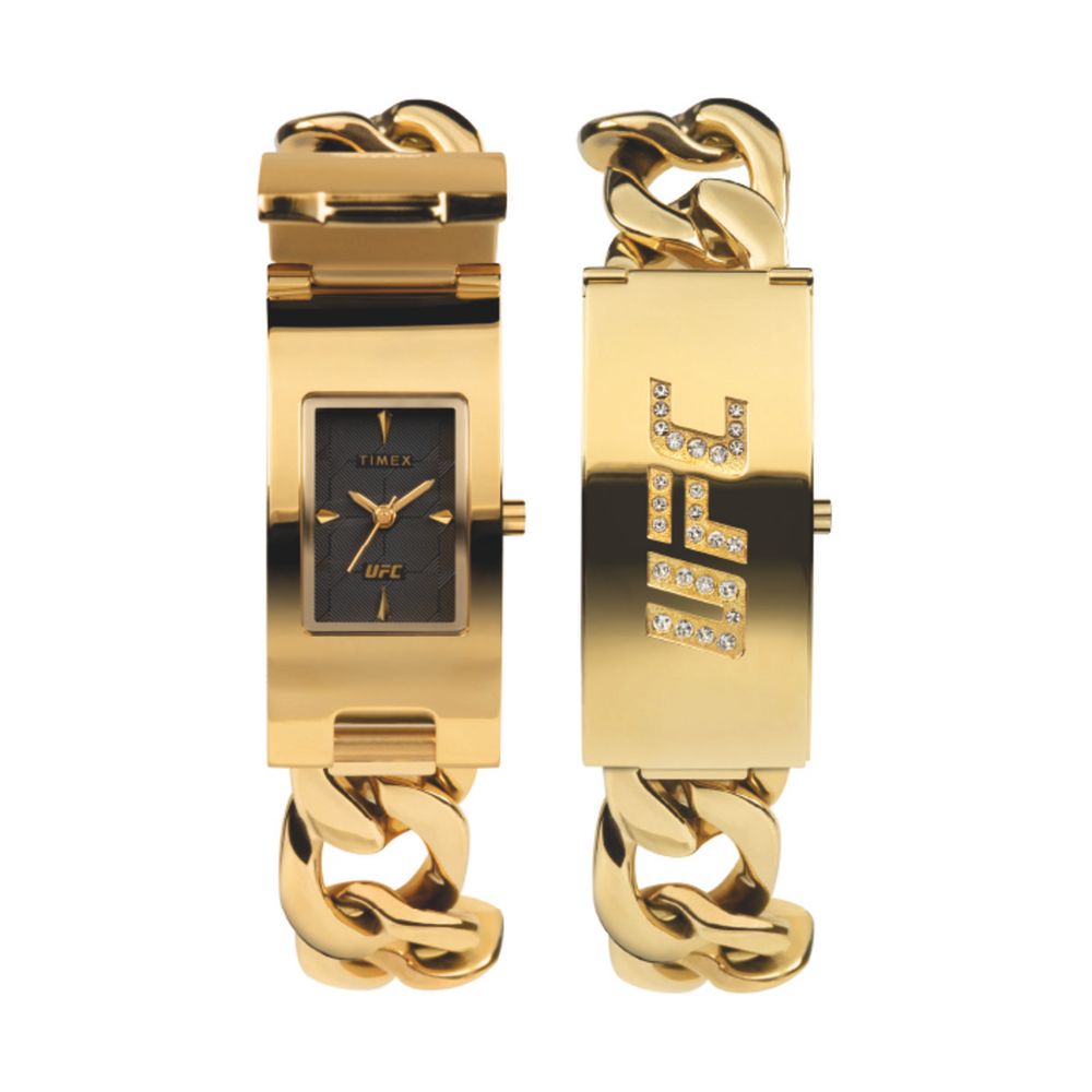 Gold Stainless Steel Bracelet Watch, Timex Unisex