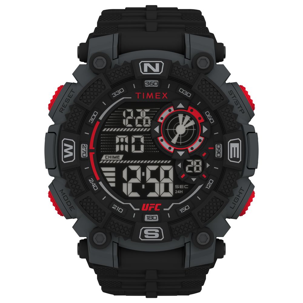 Black Rubber Sport Watch, Timex Herrenuhr