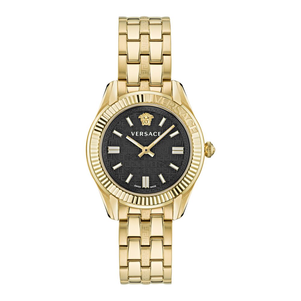 Gold Stainless Steel Dress Watch, Versace