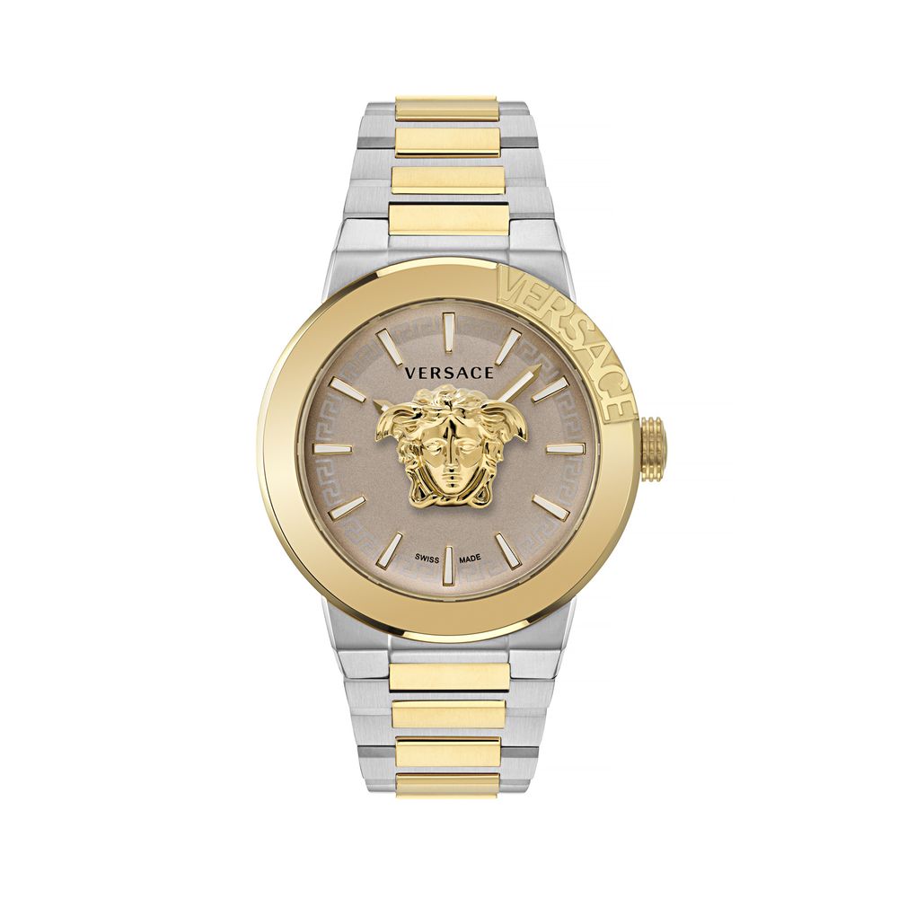 Gold Stainless Steel Dress Watch, Versace