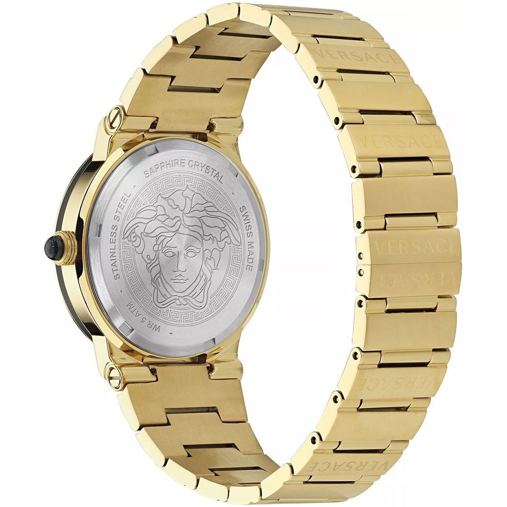 Gold Stainless Steel Dress Watch, Versace