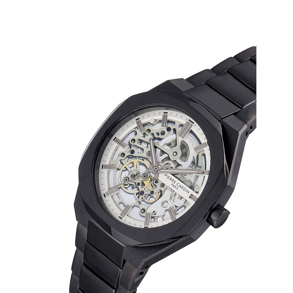 Black Stainless Steel Dress Watch, Pierre Cardin Damenuhr