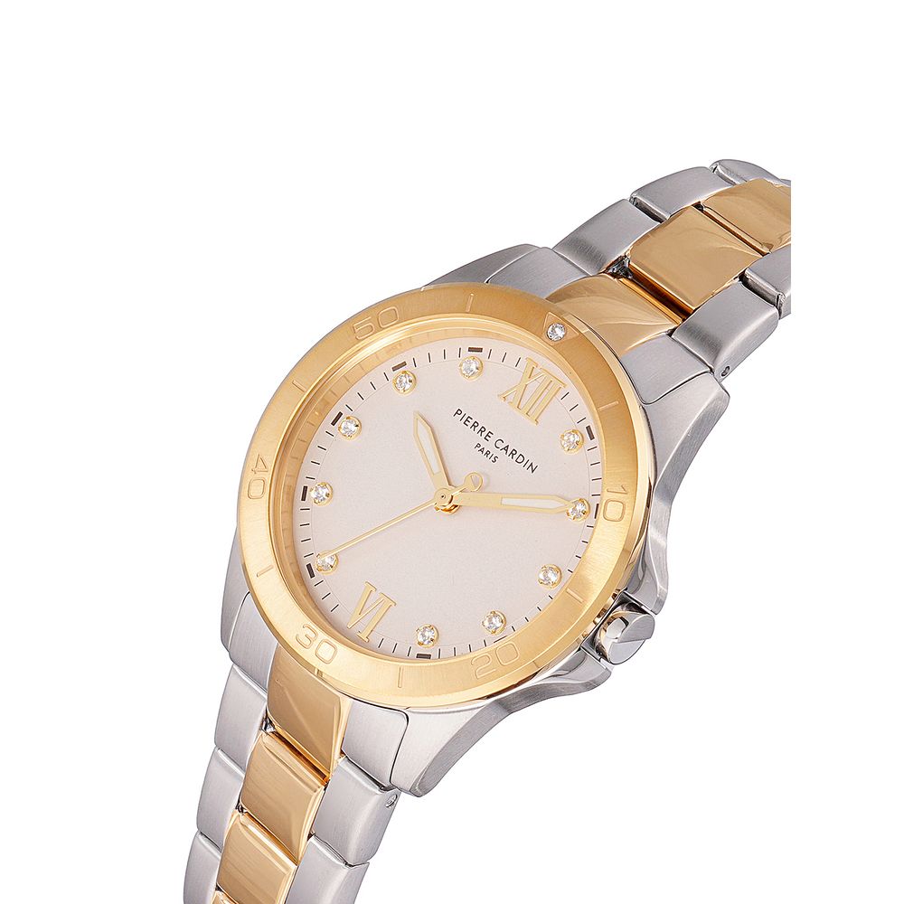 Gold Stainless Steel Dress Watch, Pierre Cardin Damenuhr