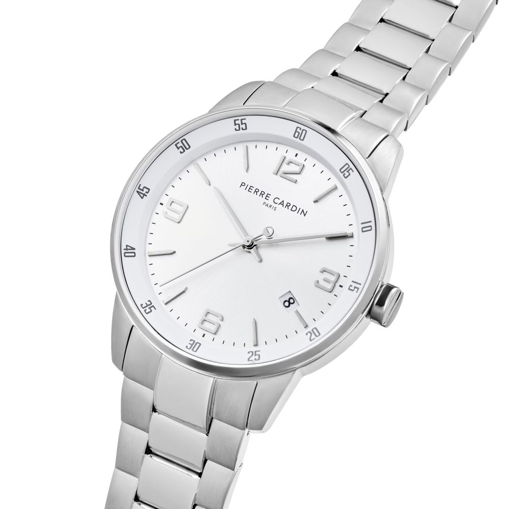 Gray Stainless Steel Dress Watch , Pierre Cardin Herrenuhr
