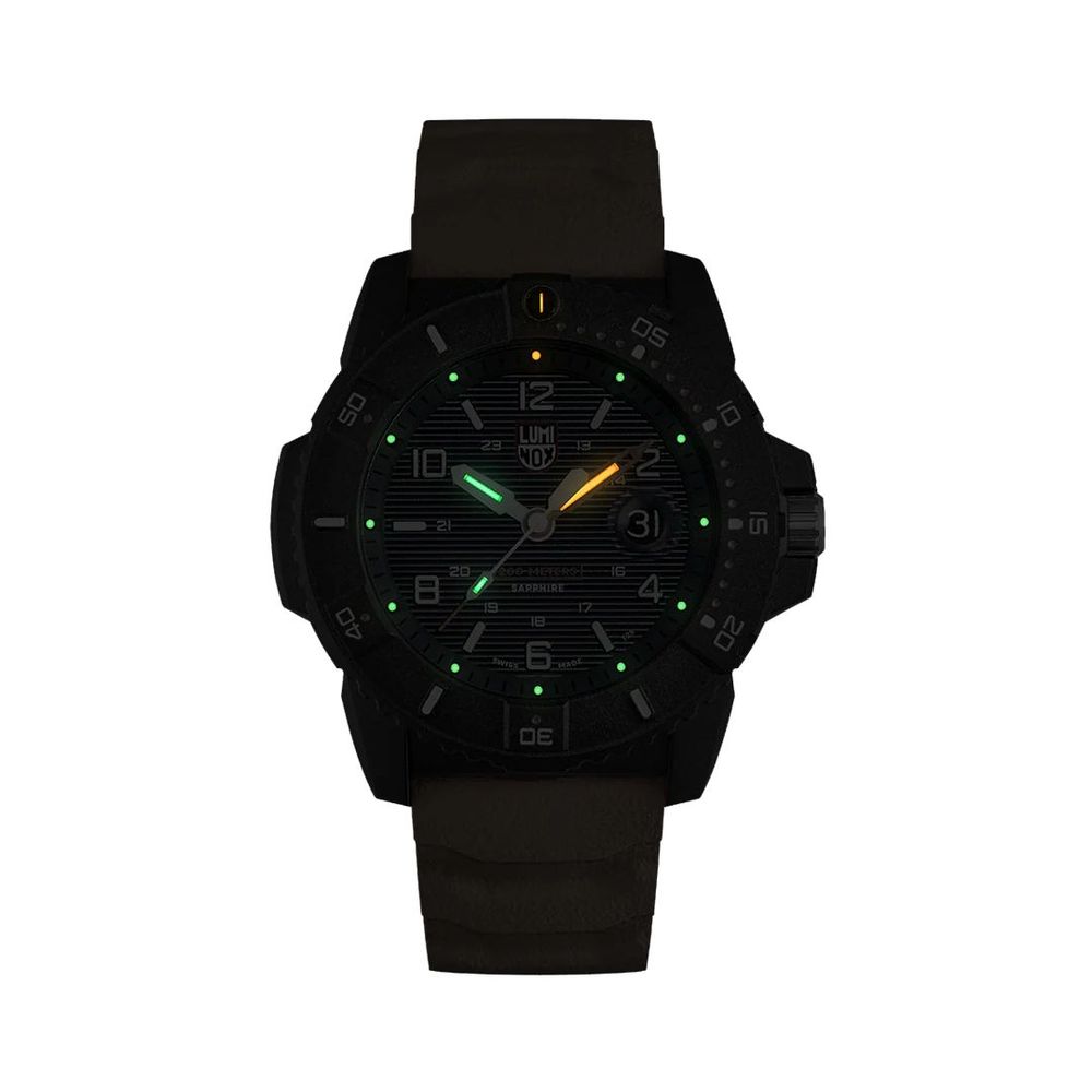 Orange Rubber Sport Watch, Luminox Herrenuhr