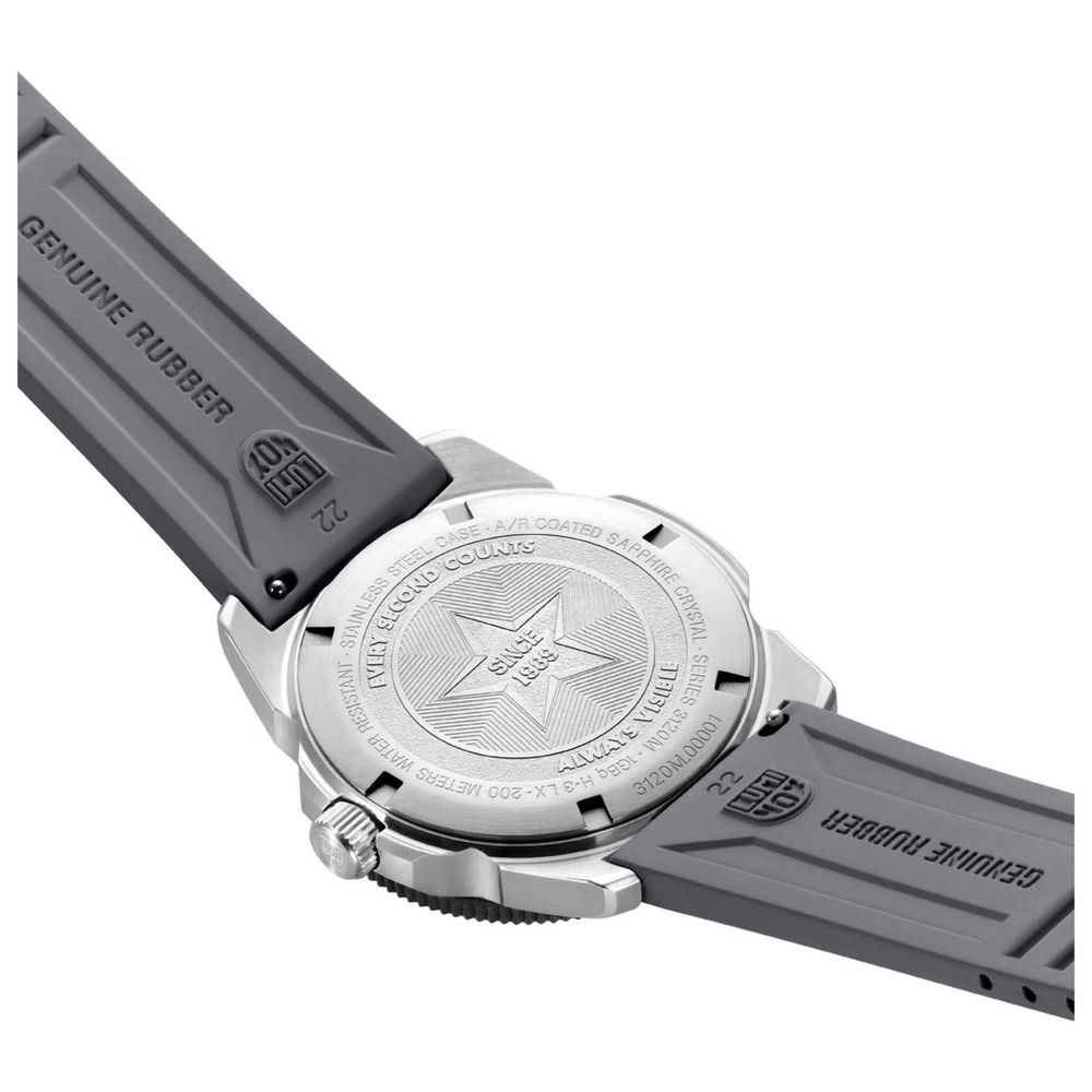 Gray Rubber Sport Watch, Luminox Herrenuhr