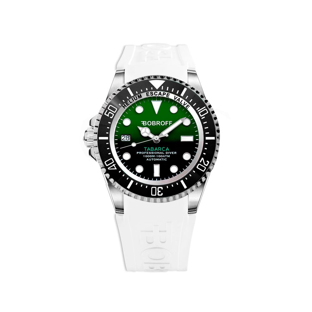 White Synthetic Sport Watch, Herrenuhr Bobroff