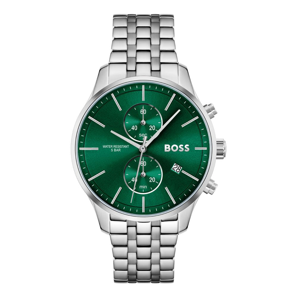 Gray Stainless Steel Dress Watch, Hugo Boss Herrenuhr