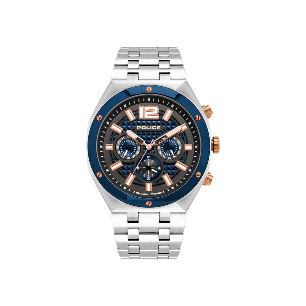Gray Stainless Steel Dress Watch, Police Herrenuhr