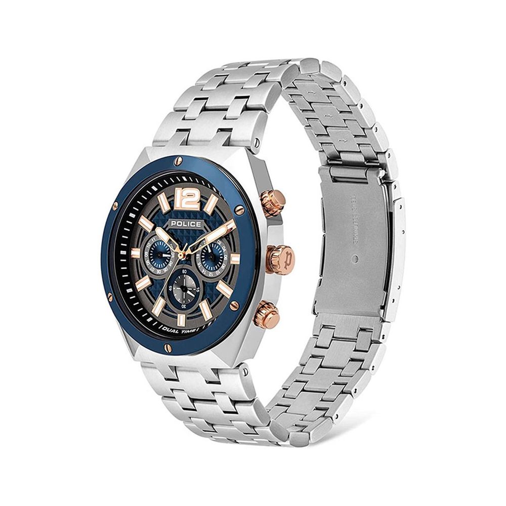 Gray Stainless Steel Dress Watch, Police Herrenuhr