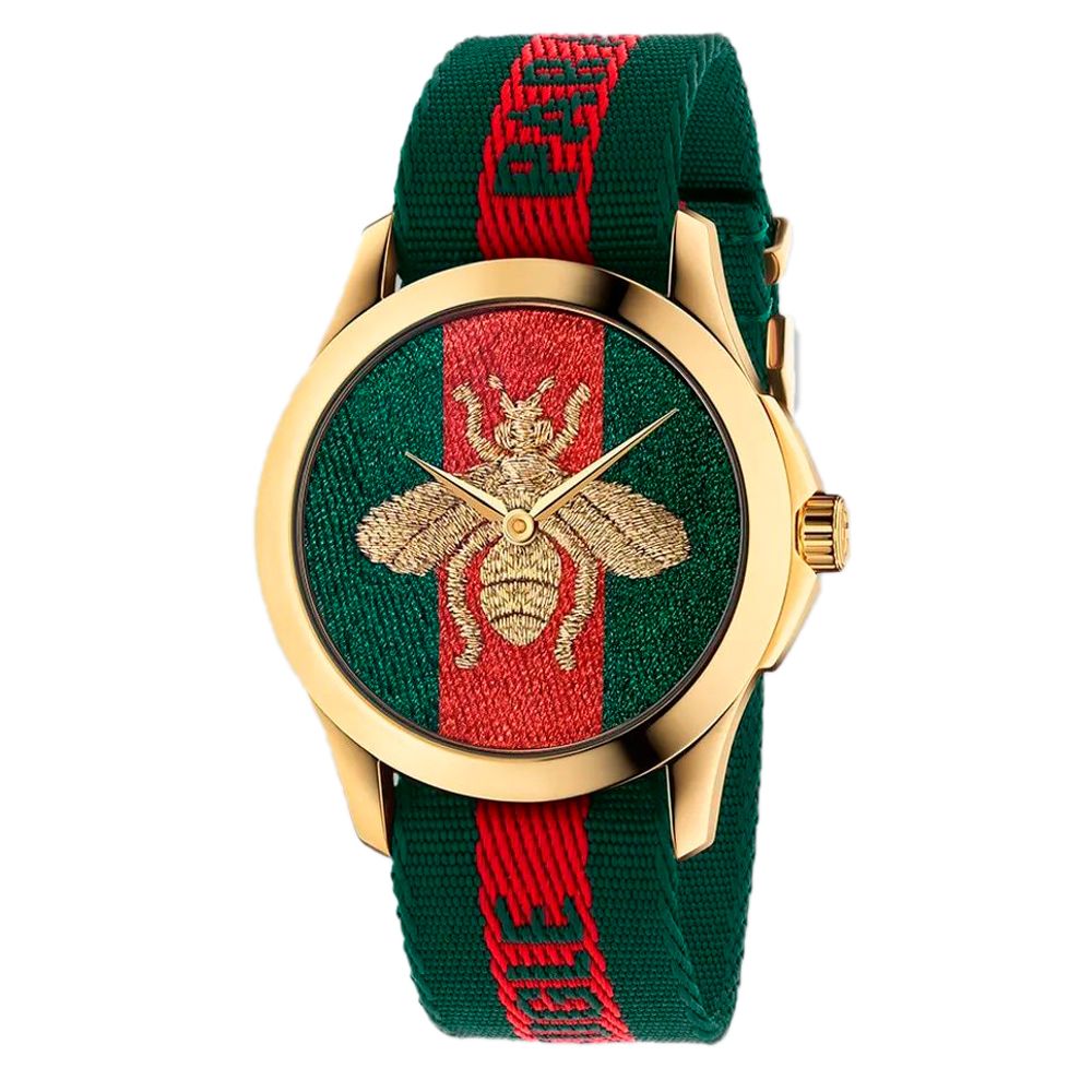 Multicolor Nylon Bracelet Watch, Unisex Gucci
