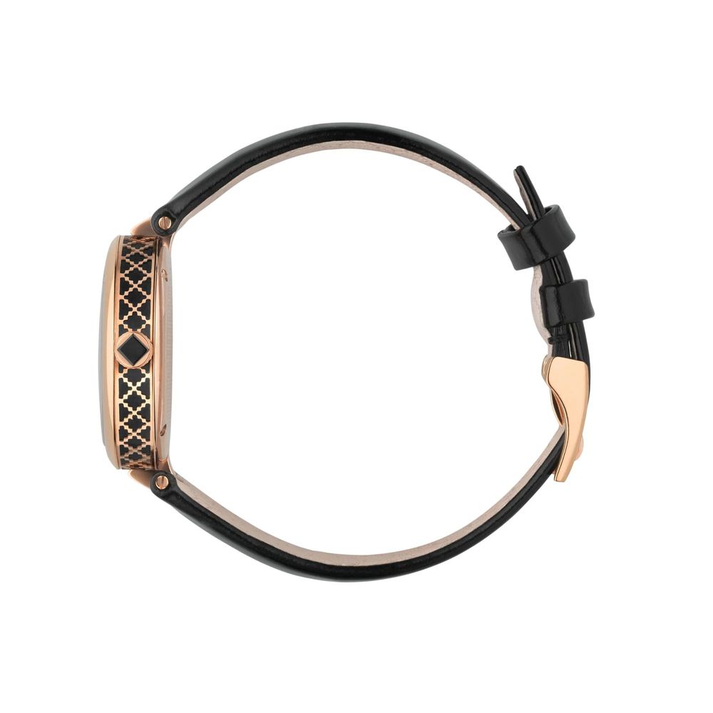 Black Leather Dress Watch, Damenuhr Gucci