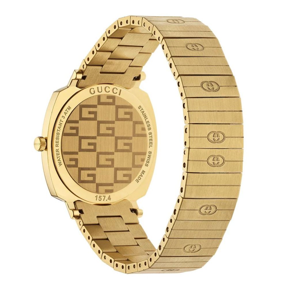 Gold Stainless Steel Dress Watch, Damenuhr Gucci