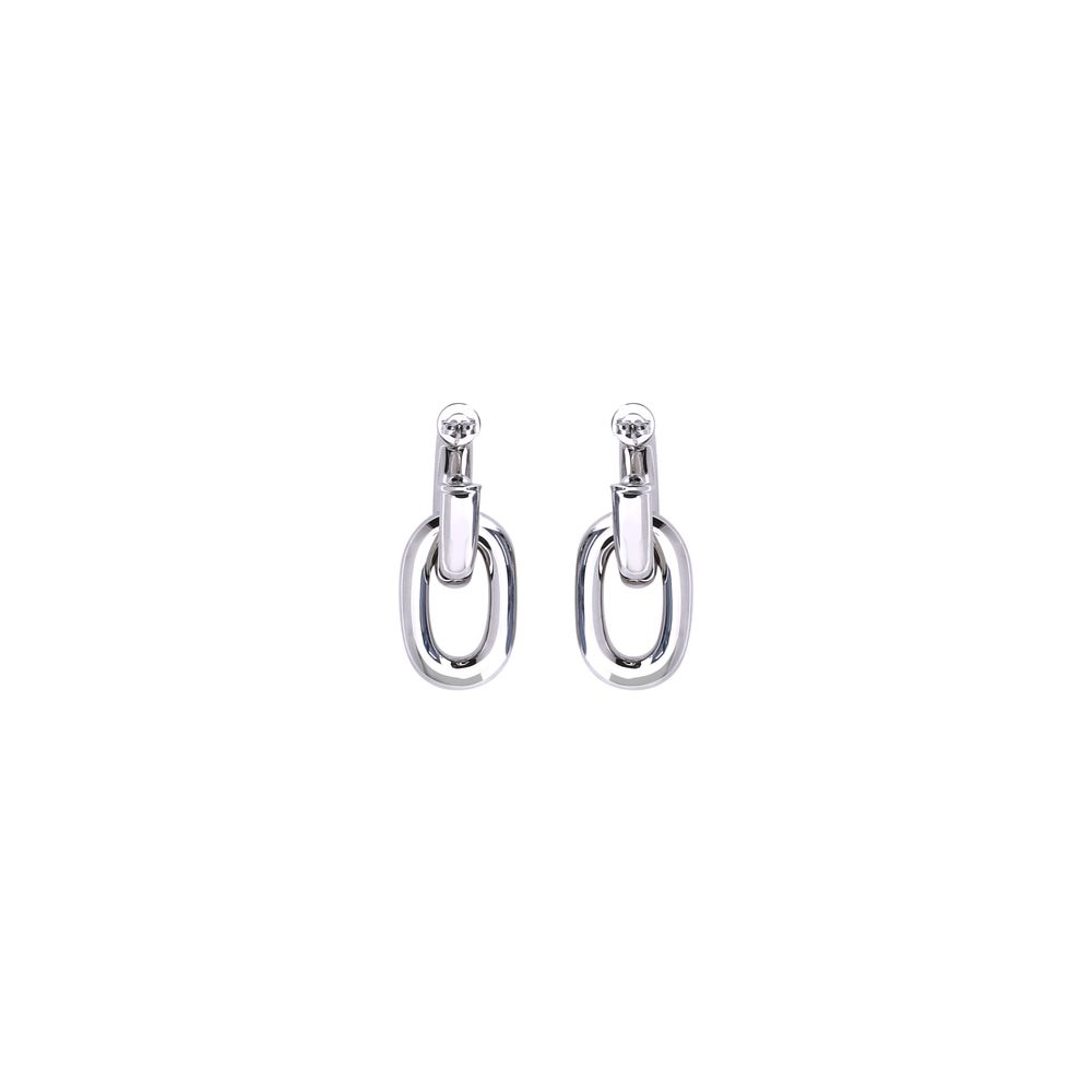 Silver Resin Earrings, Rabanne
