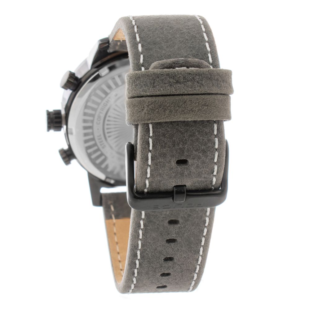 Gray Leather Dress Watch, Police Herrenuhr