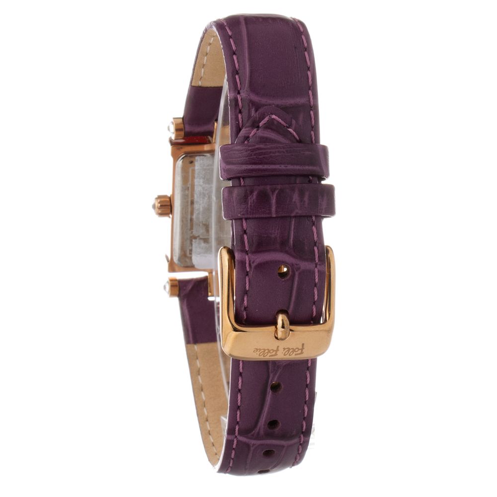 Purple Leather Dress Watch, Folli Folli Damenuhr