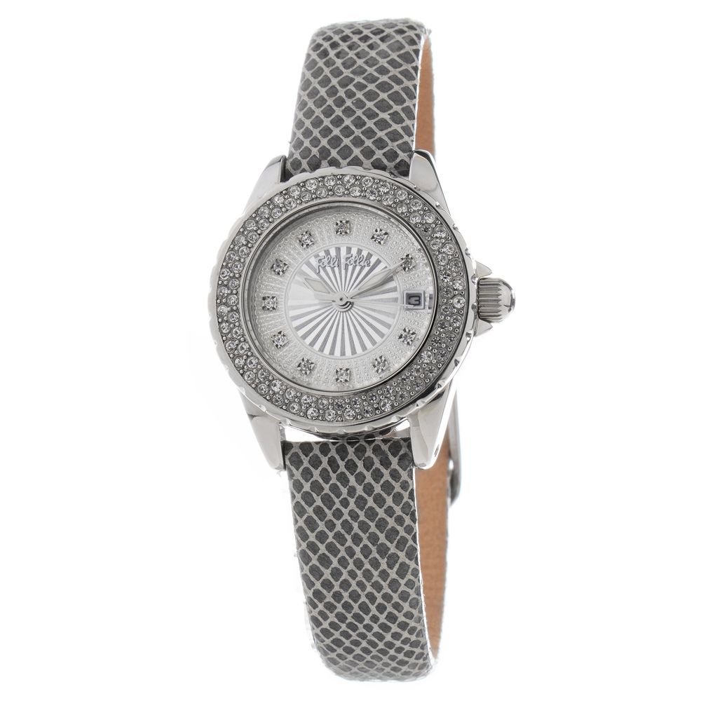 Gray Leather Dress Watch, Folli Folli Damenuhr