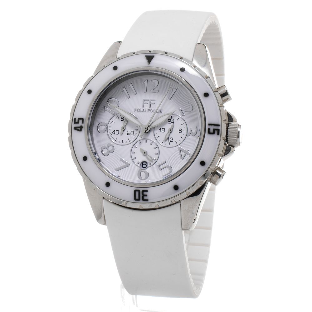 White Synthetic Sport Watch, Folli Folli Damenuhr