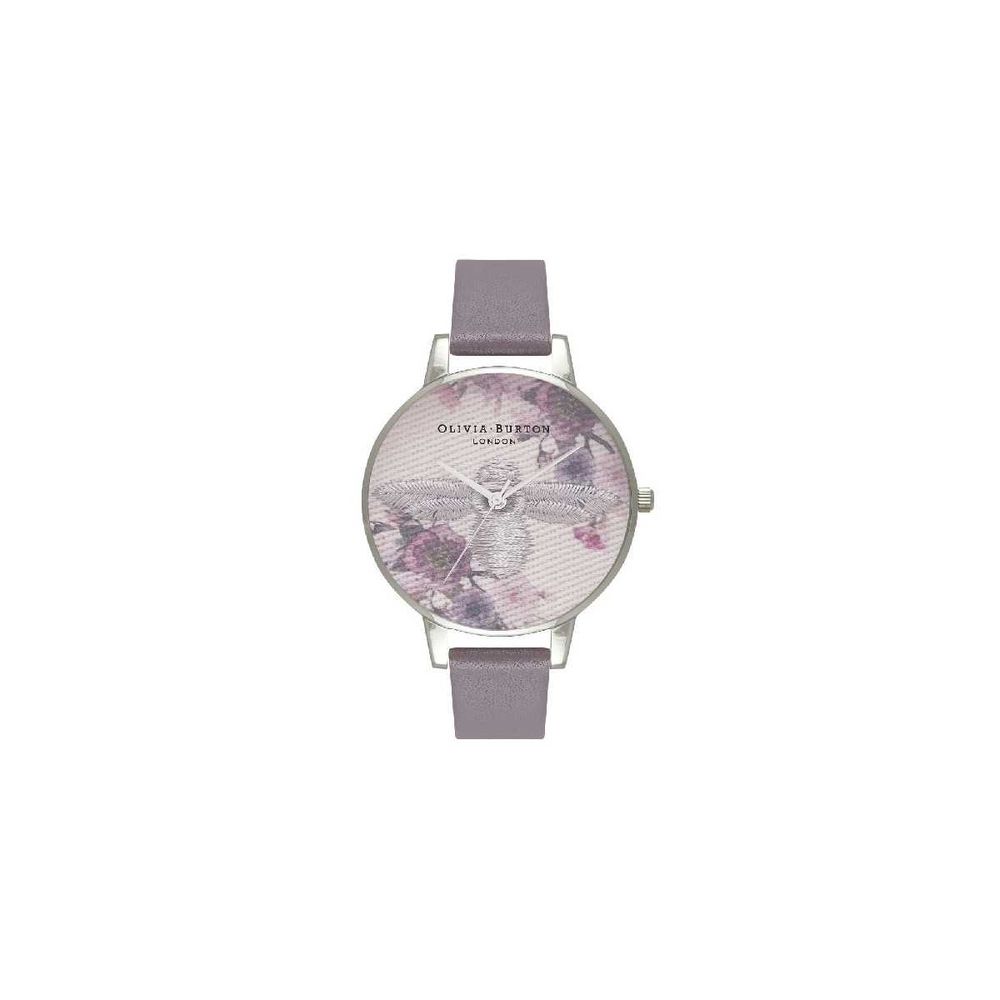 Gray Artificial Leather Dress Watch, Olivia Burton Damenuhr