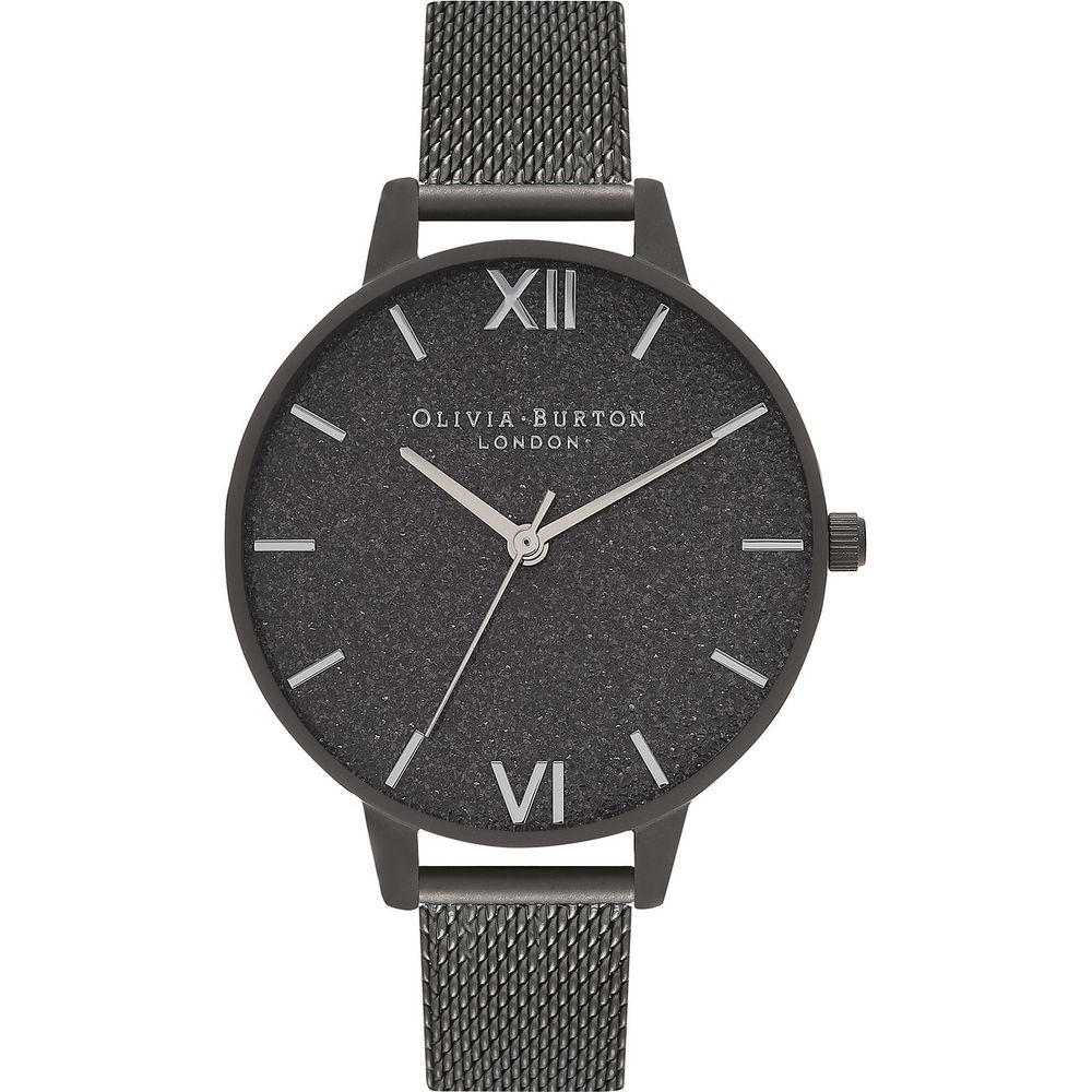 Black Stainless Steel Dress Watch, Olivia Burton Damenuhr