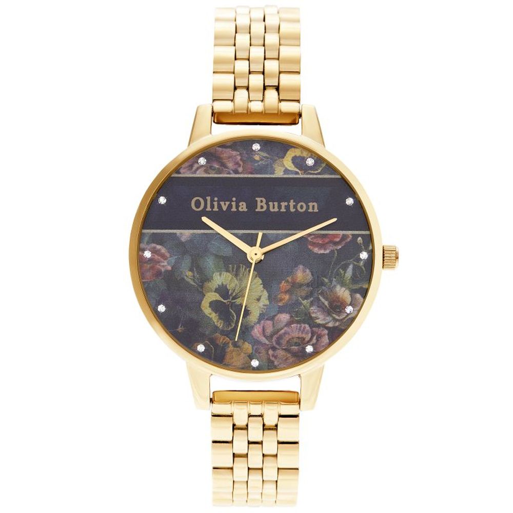 Gold Stainless Steel Dress Watch, Olivia Burton Damenuhr