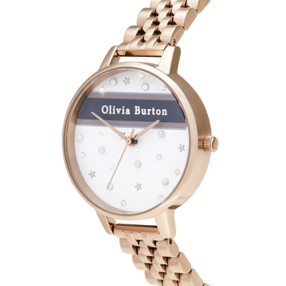 Multicolor Stainless Steel Dress Watch, Olivia Burton Damenuhr