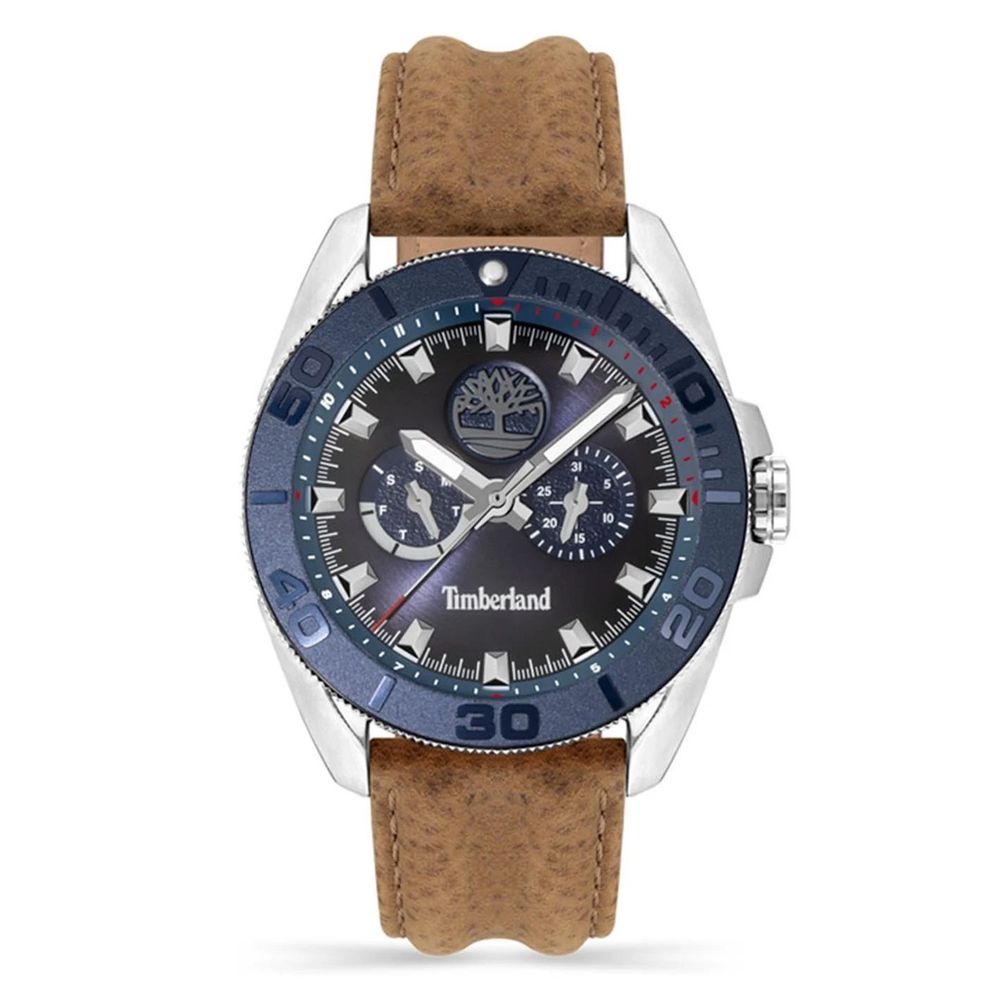 Brown Leather Dress Watch, Timberland Herrenuhr