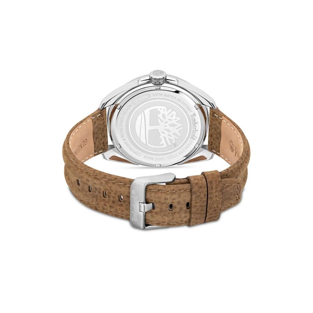 Brown Leather Dress Watch, Timberland Herrenuhr