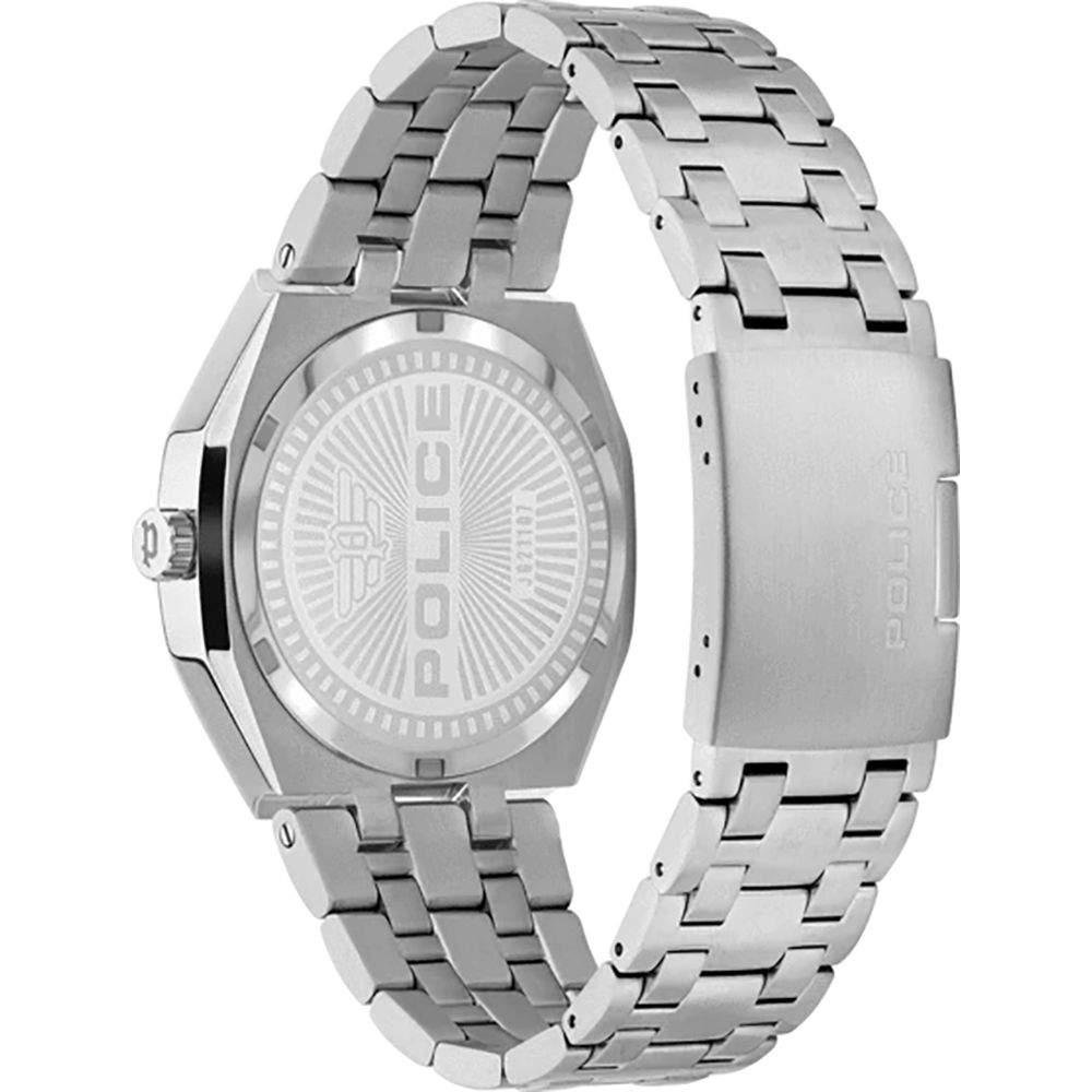 Silver Stainless Steel Dress Watch, Police Herrenuhr