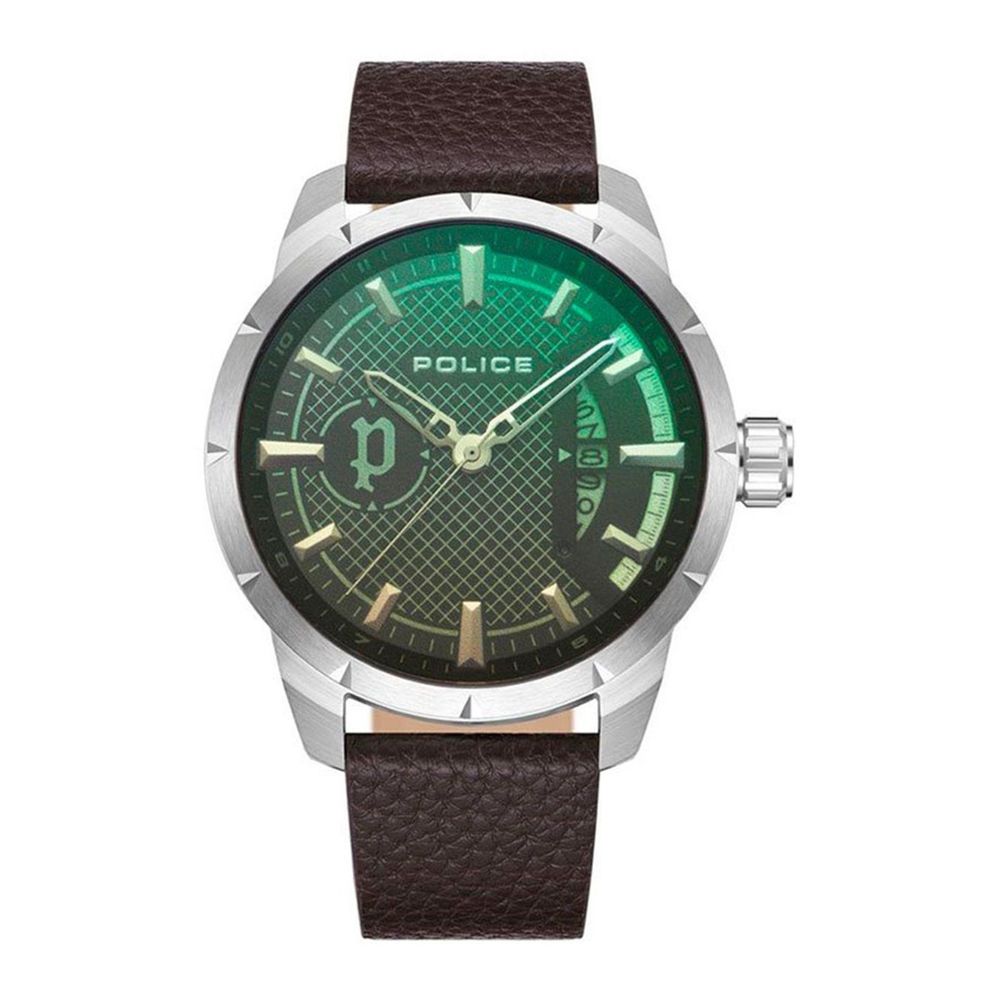 Brown Leather Dress Watch