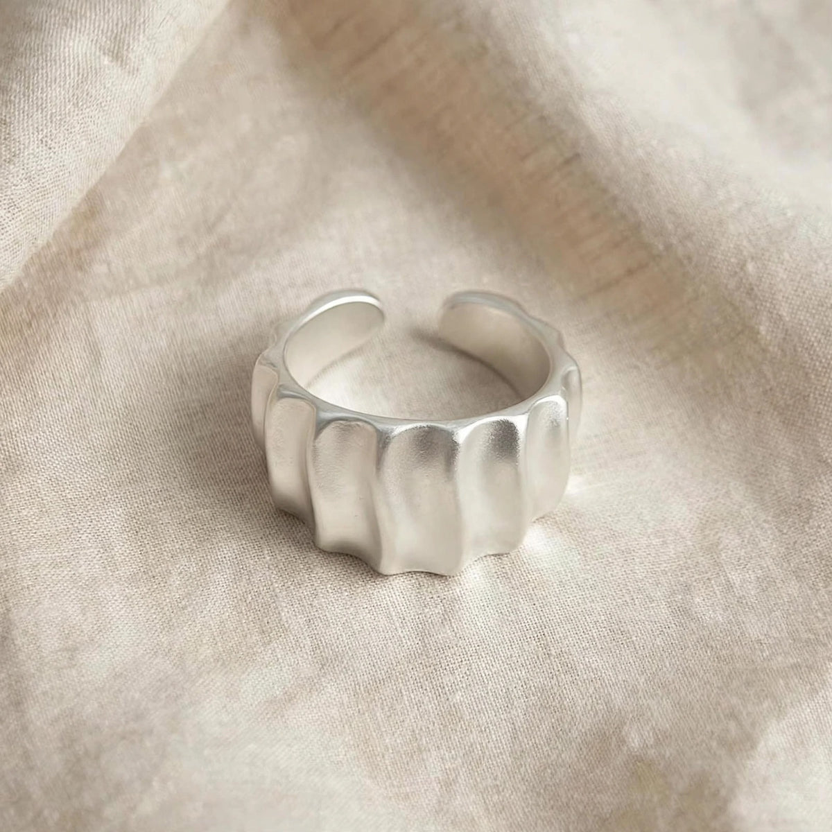 Marea Wave- Ring , 925 Silber, Silberring | größenverstellbarer Damenring