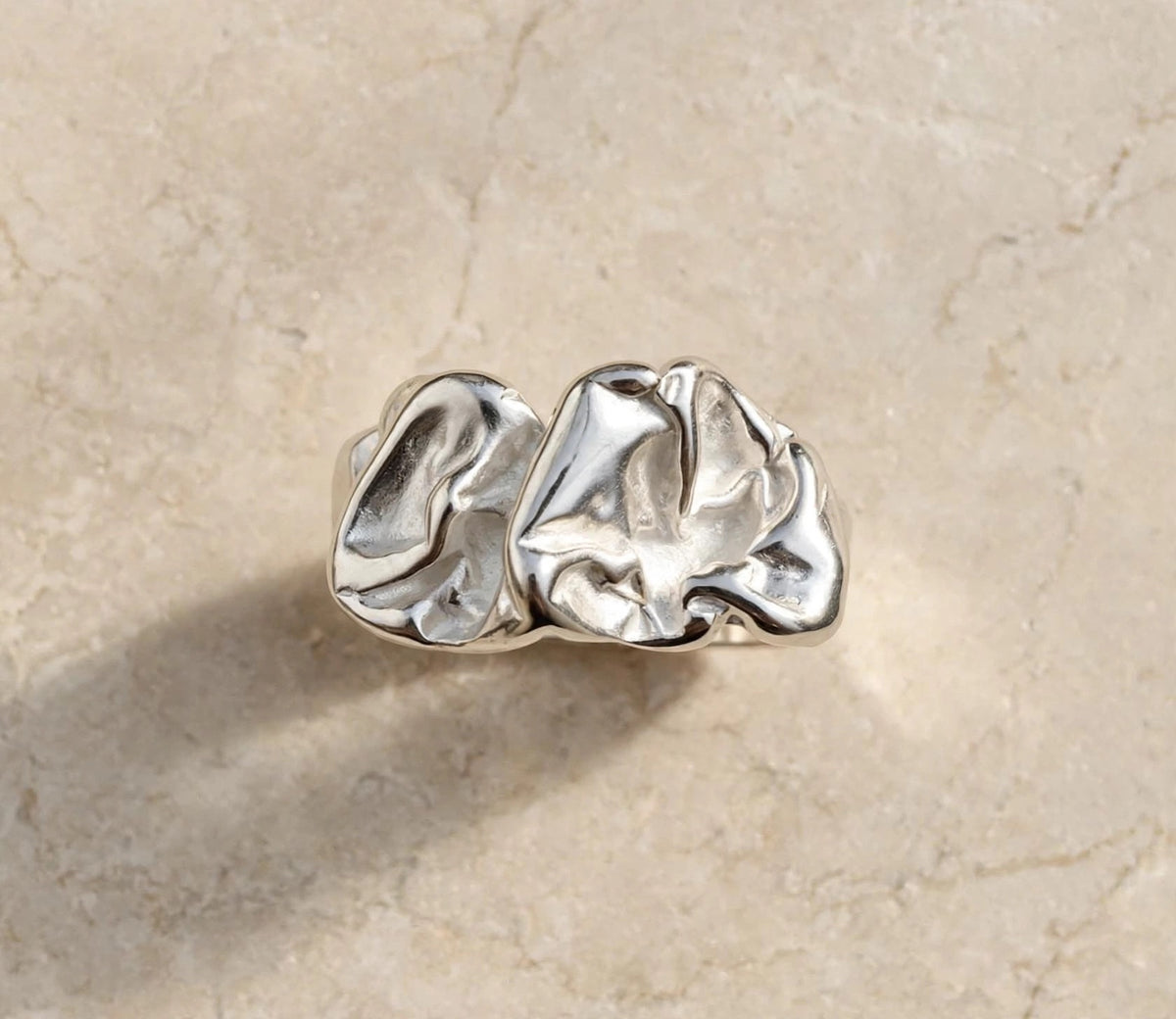 AURA LIQUIDA- Ring , 925 Silber, Silberring | größenverstellbarer Damenring
