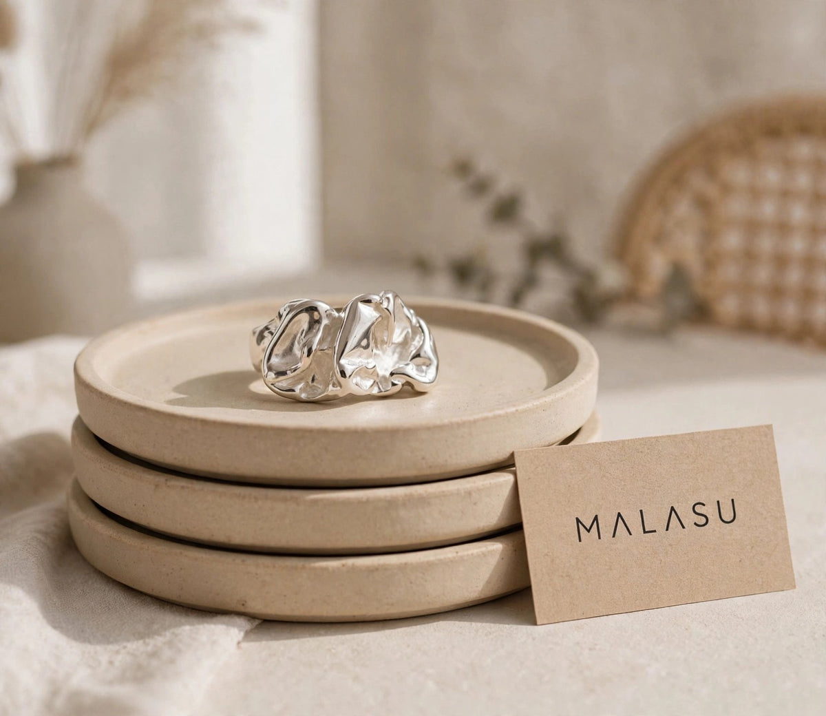 AURA LIQUIDA- Ring , 925 Silber, Silberring | größenverstellbarer Damenring