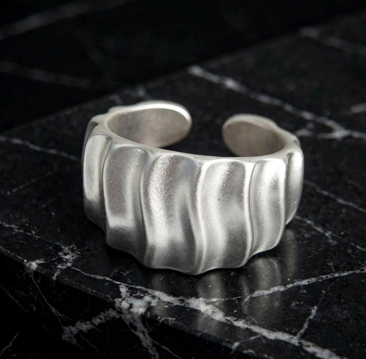 Marea Wave- Ring , 925 Silber, Silberring | größenverstellbarer Damenring